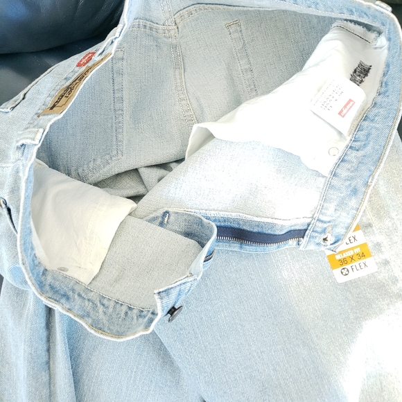 Wrangler Flex Relaxed Regular Fit Denim Jeans Men's 36x34 - Picture 4 of 4